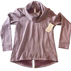 Balance Collection Women’s Cowl Neck Pullover Sweatshirt Mauve XL Style BLT2213T